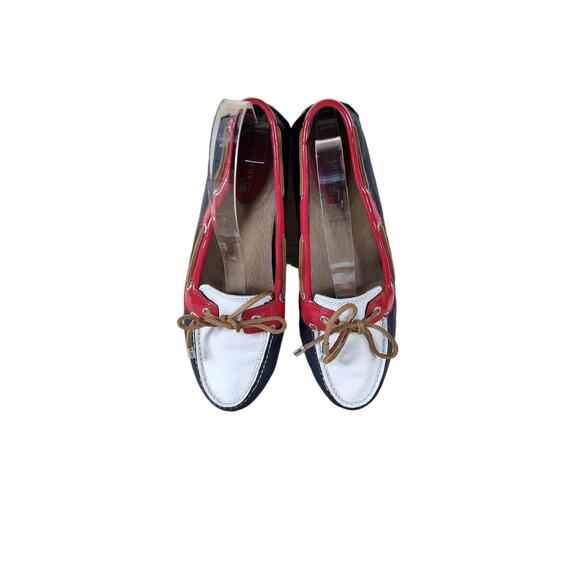 Sperry Red and Blue Women's flats/moccasin - Picture 7 of 9